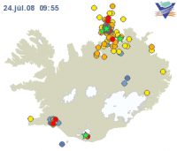 Earthquakes hit north Iceland