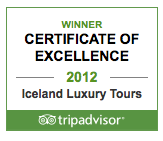 Iceland Luxury Tours receives TripAdvisor’s Certificate of Excellence 2012 item-thumbnail
