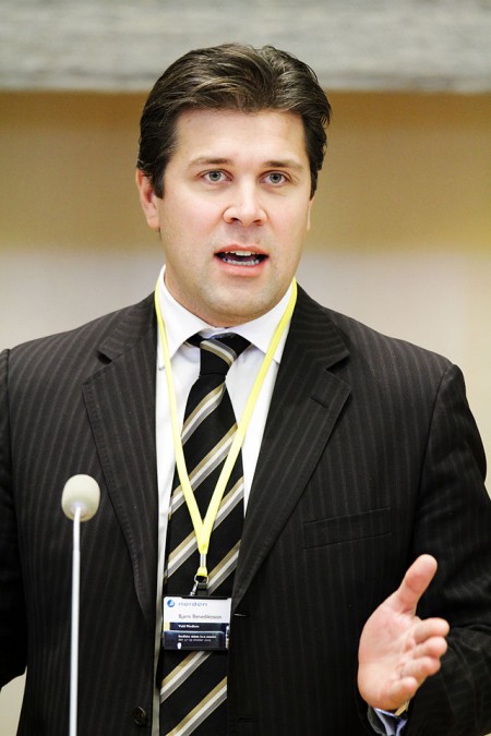 Bjarni Benediktsson ist Vorsitzender der Unabhängigkeitspartei