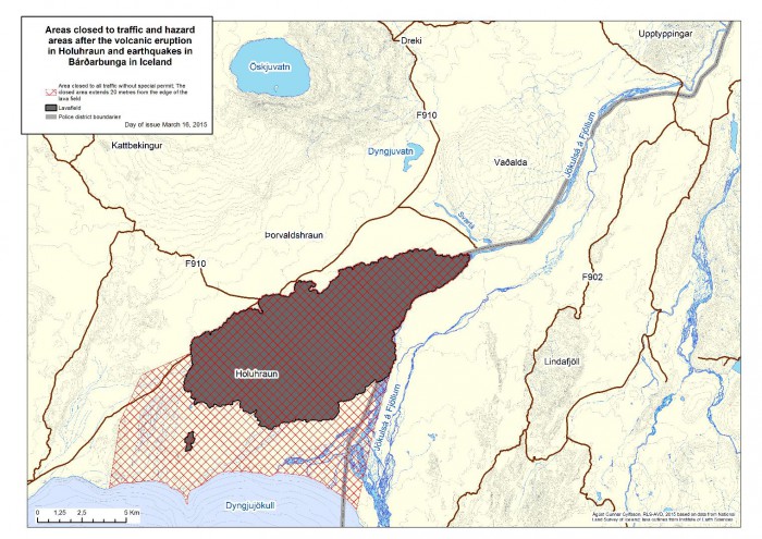 restricted area in Holuhraun