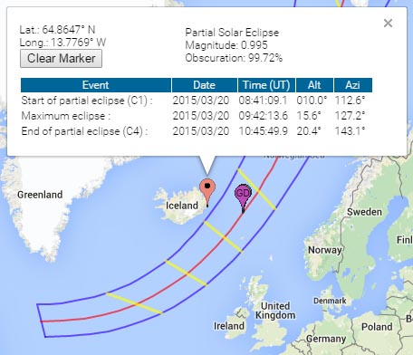 solar eclipse map