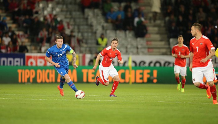 Austria - Iceland football match, Aron Gunnarsson
