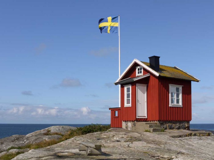 red house in Sweden