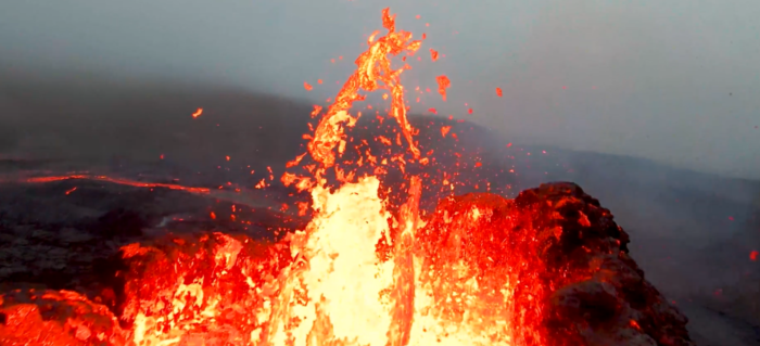 Mesmerizing Lava drone videos from Iceland